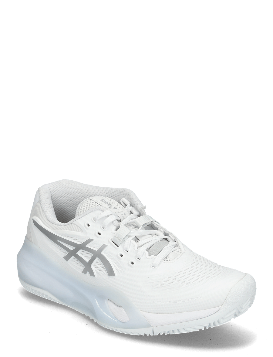 Asics - GEL-RESOLUTION X CLAY - tennisejalatsid - white/pure silver - 0