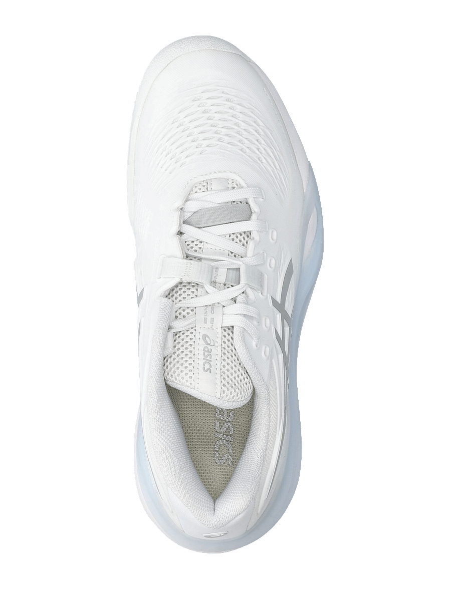 Asics - GEL-RESOLUTION X CLAY - tennisejalatsid - white/pure silver - 3
