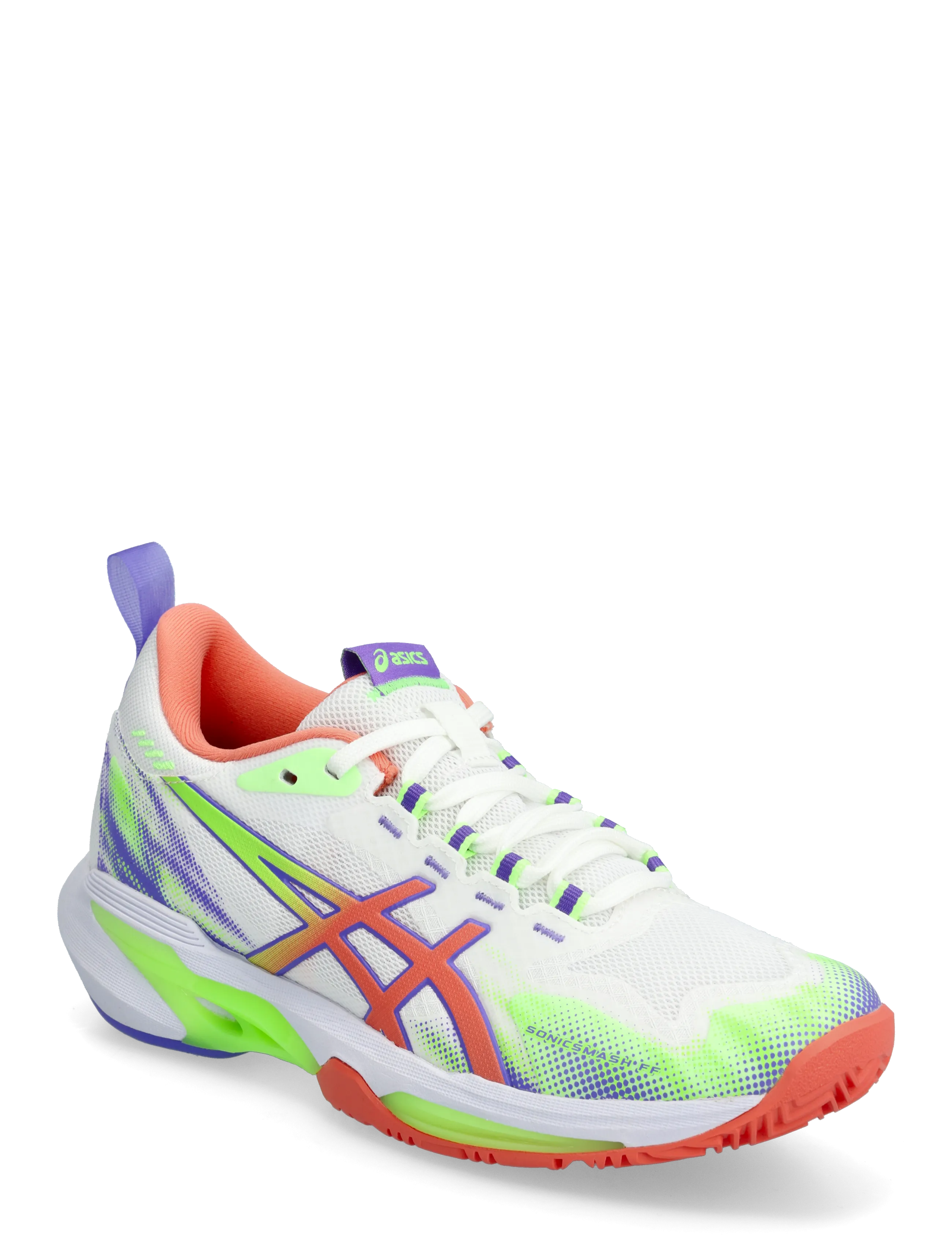 Asics SONICSMASH FF - Racketsports shoes - WHITE/GUAVA / multi