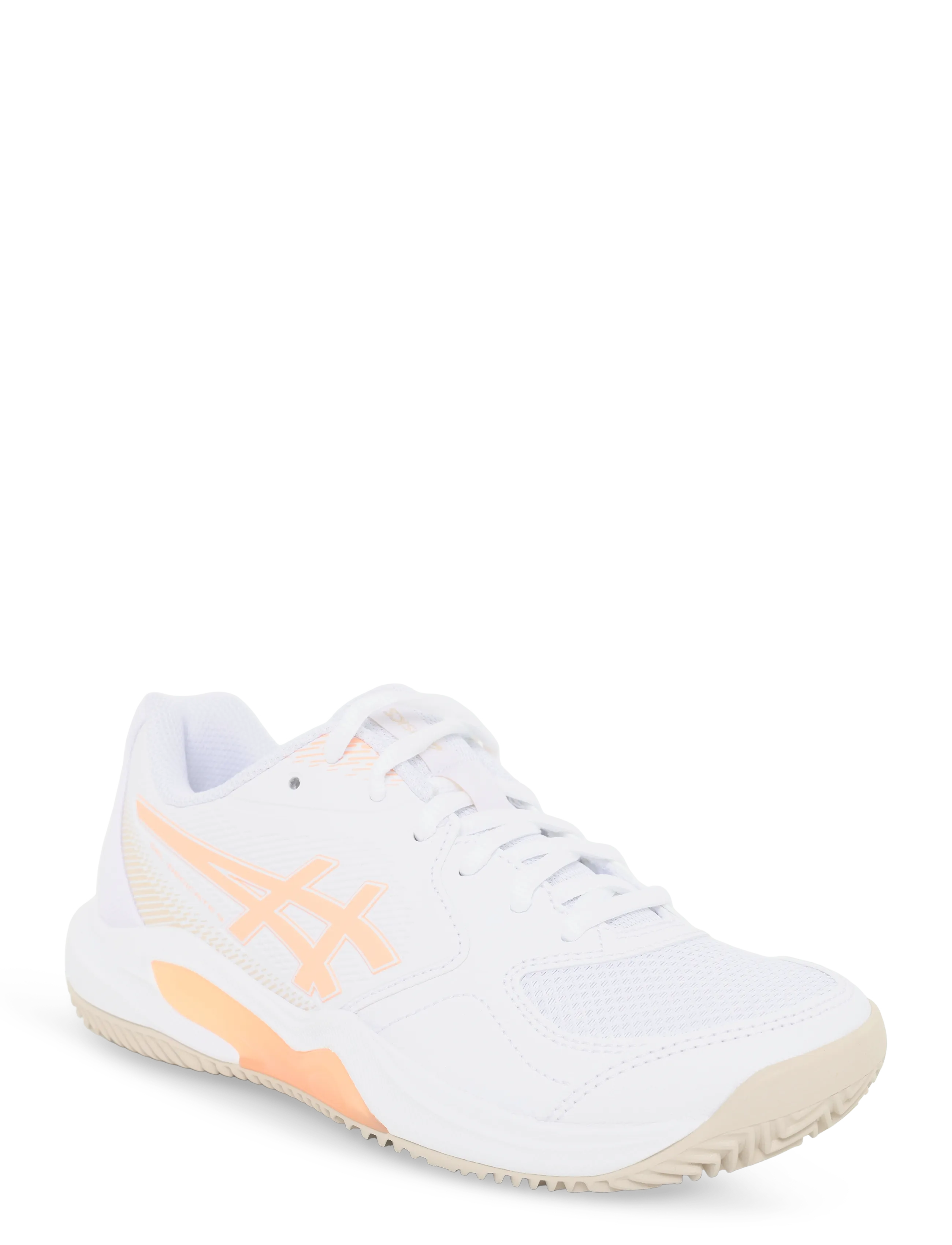 Asics GEL-DEDICATE 9 CLAY - Shoes - WHITE/CANTALOUPE / white
