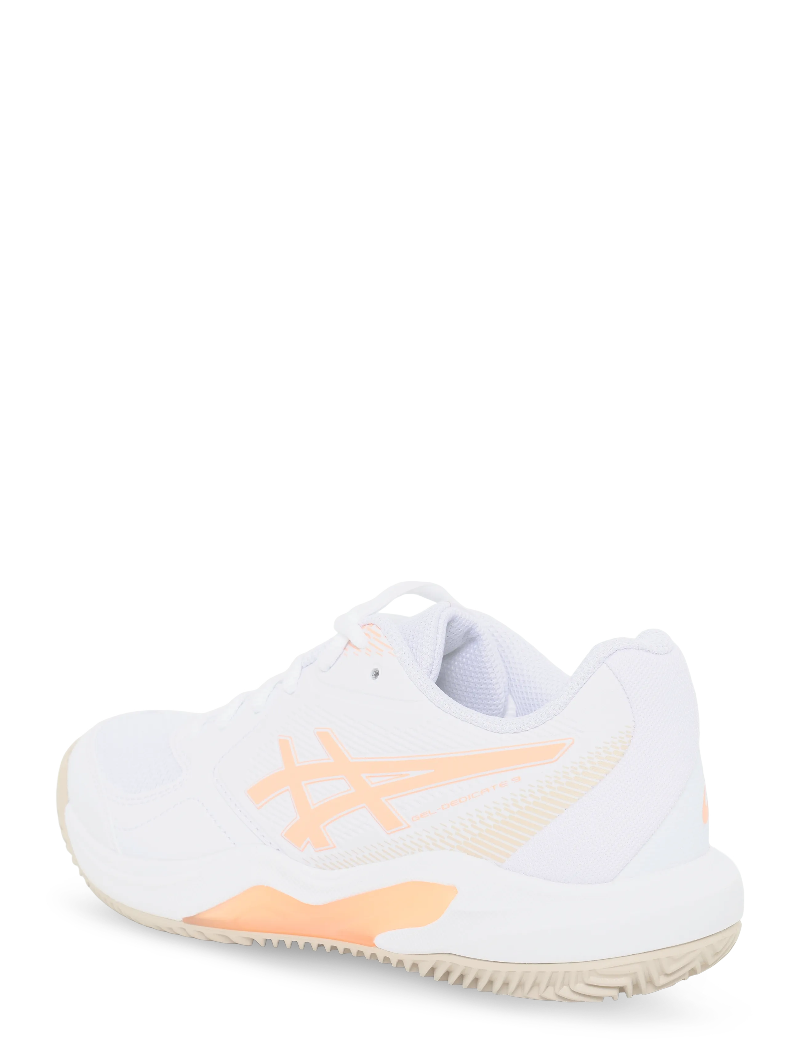 Asics - GEL-DEDICATE 9 CLAY - tennis shoes - white/cantaloupe - 1