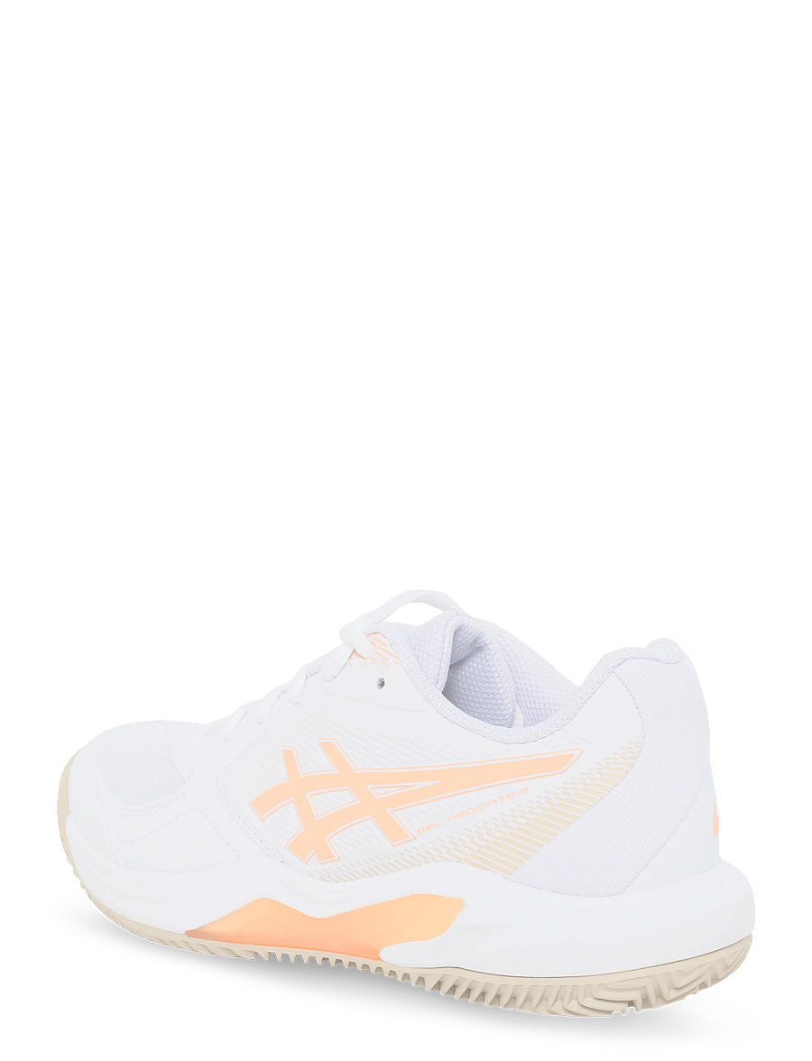 Asics - GEL-DEDICATE 9 CLAY - tennisschuhe - white/cantaloupe - 1