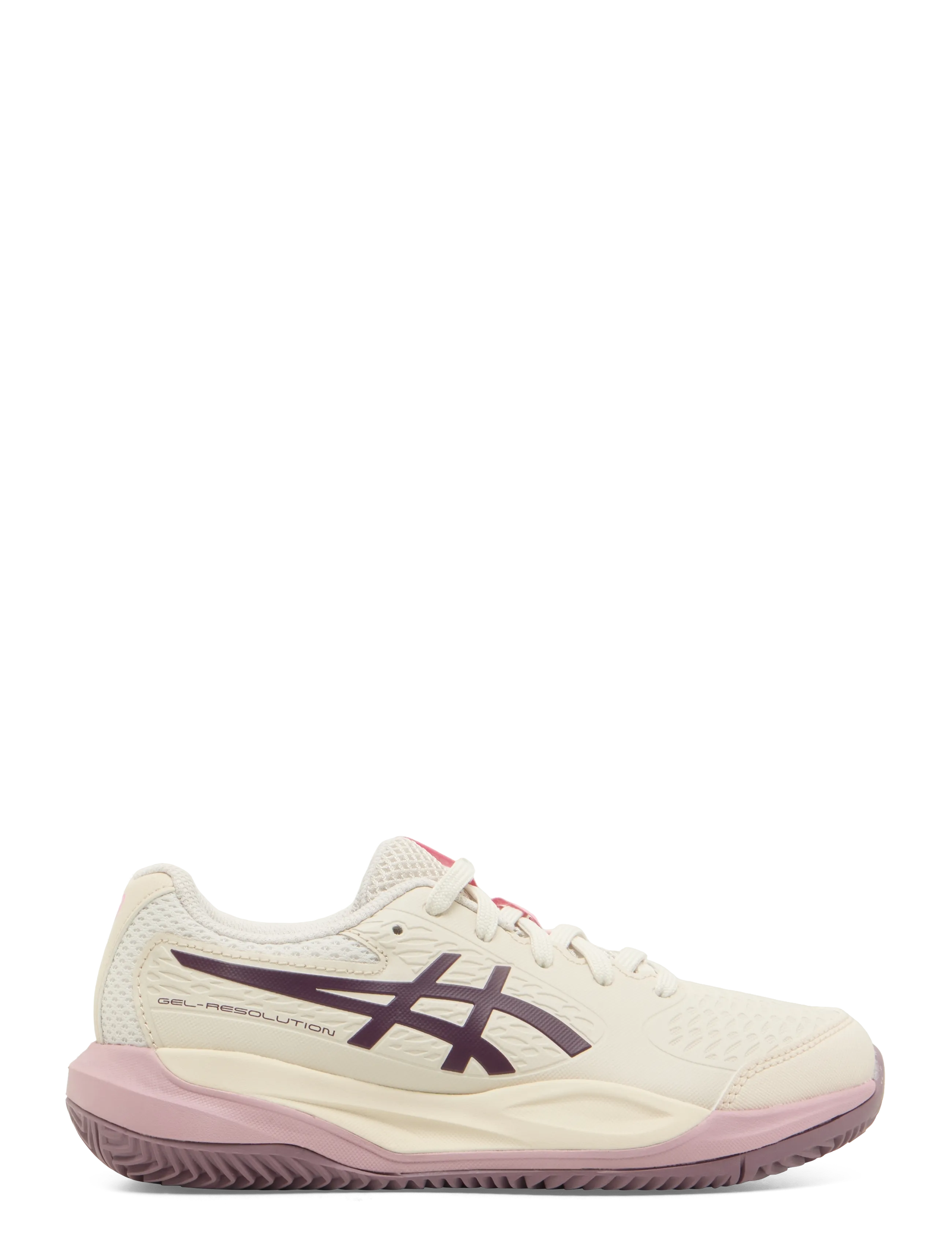 Asics - GEL-RESOLUTION X GS CLAY - soft oat/dark aubergine - 2