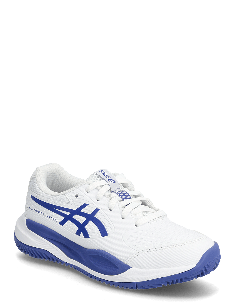 Asics - GEL-RESOLUTION X GS CLAY - skriešanas apavi - white/dark cobalt - 0