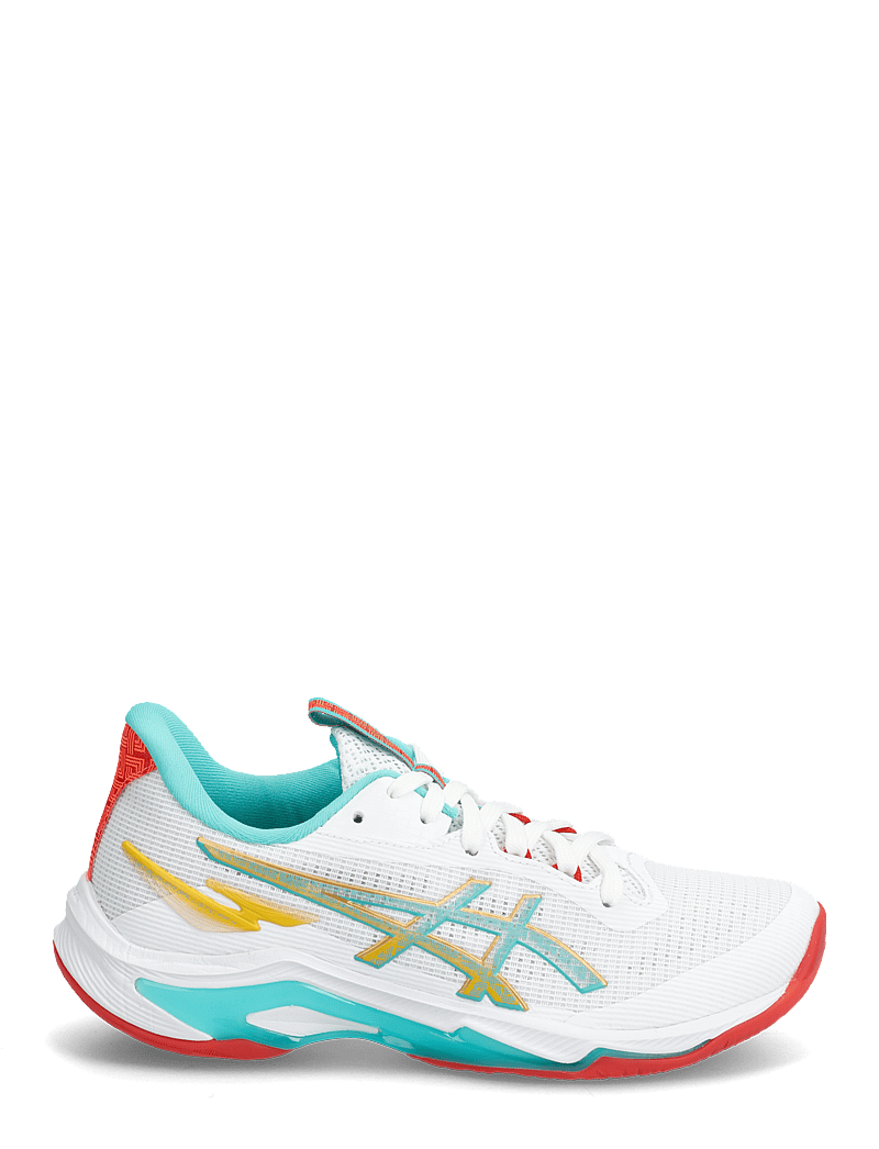 Asics - NETBURNER BALLISTIC FF 4 - sisäpelikengät - white/sea glass - 1