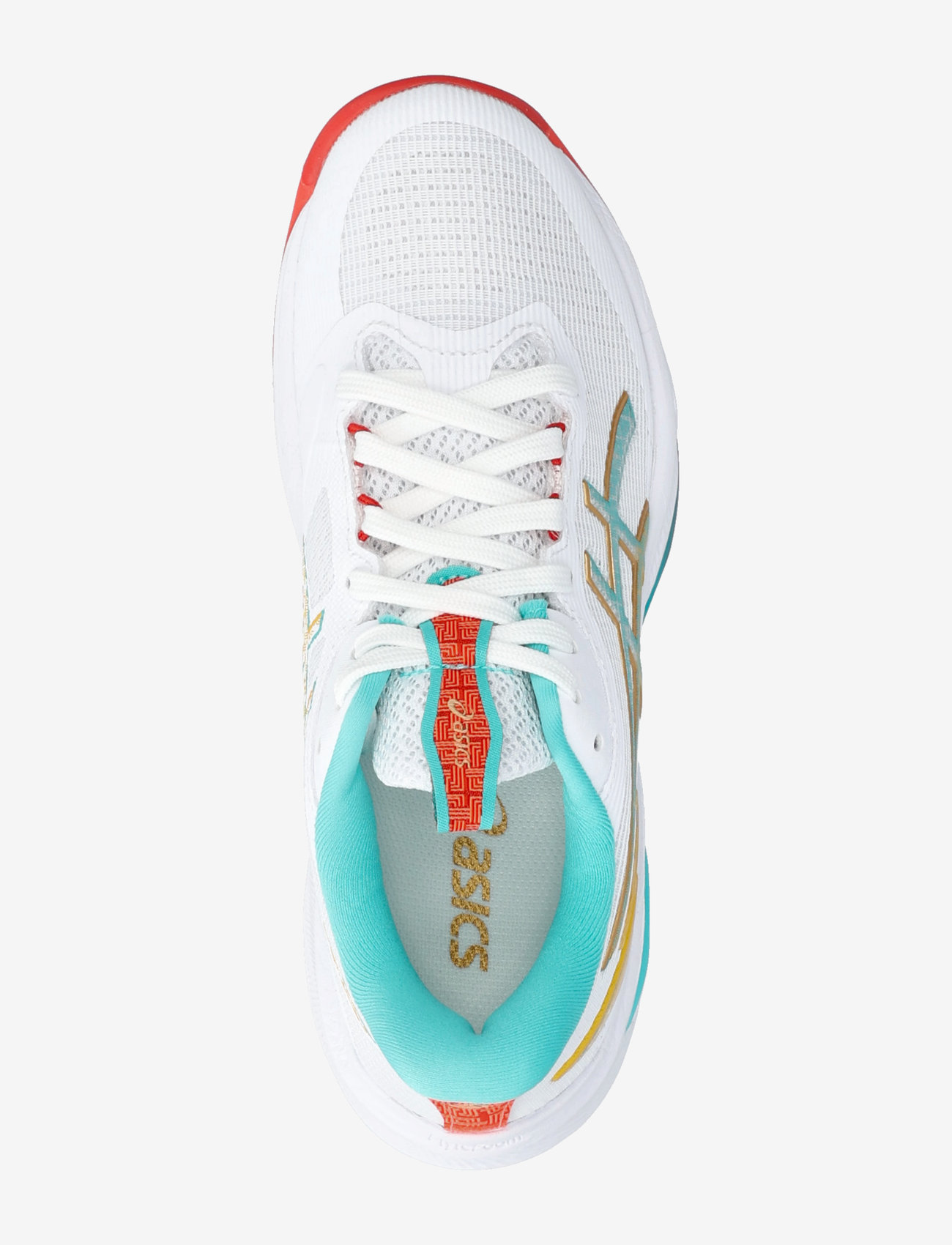 Asics - NETBURNER BALLISTIC FF 4 - indoor sports shoes - white/sea glass - 3