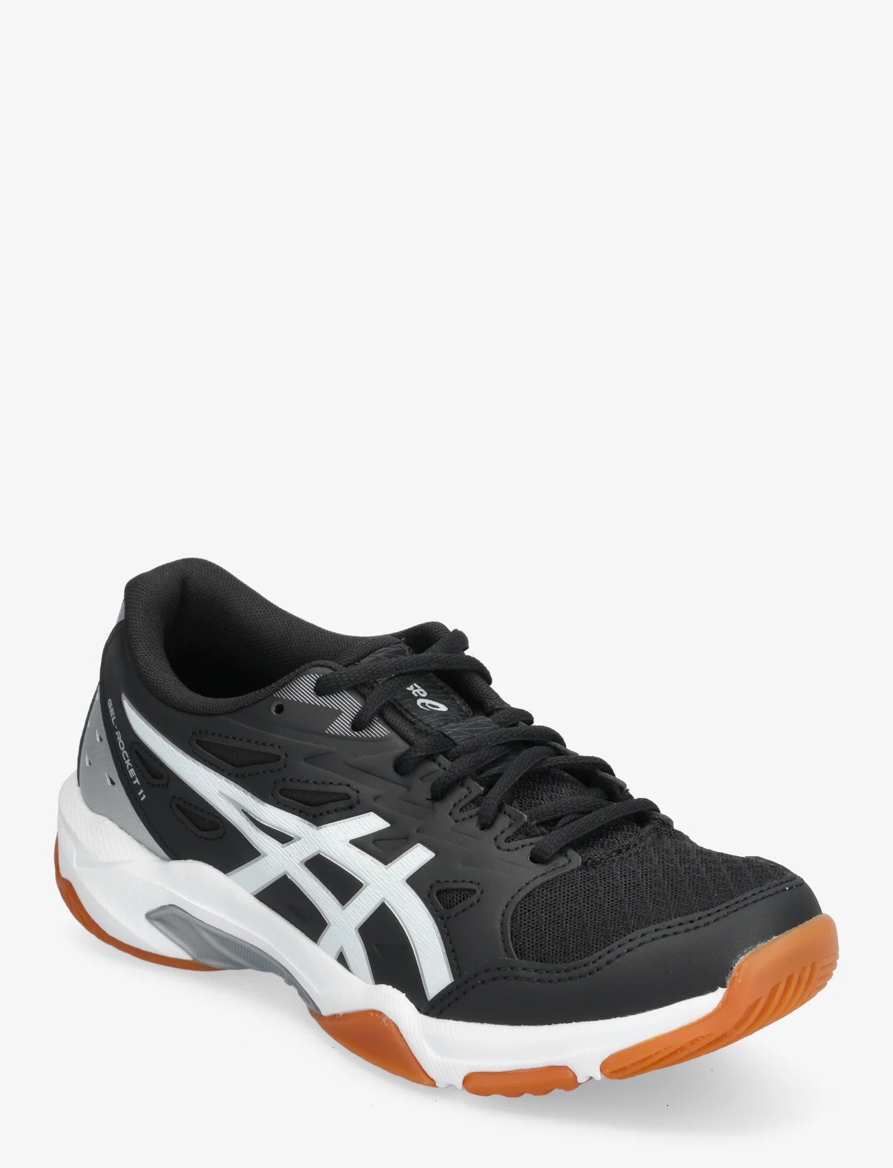 Asics - GEL-ROCKET 11 - sportiska stila apavi ar pazeminātu potītes daļu - black/pure silver - 0