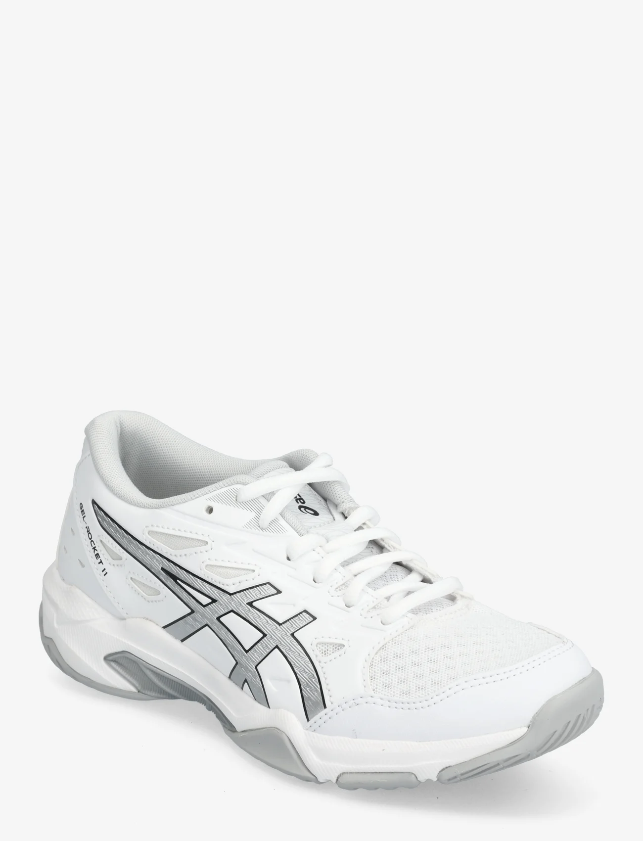 Asics - GEL-ROCKET 11 - sportiska stila apavi ar pazeminātu potītes daļu - white/pure silver - 0