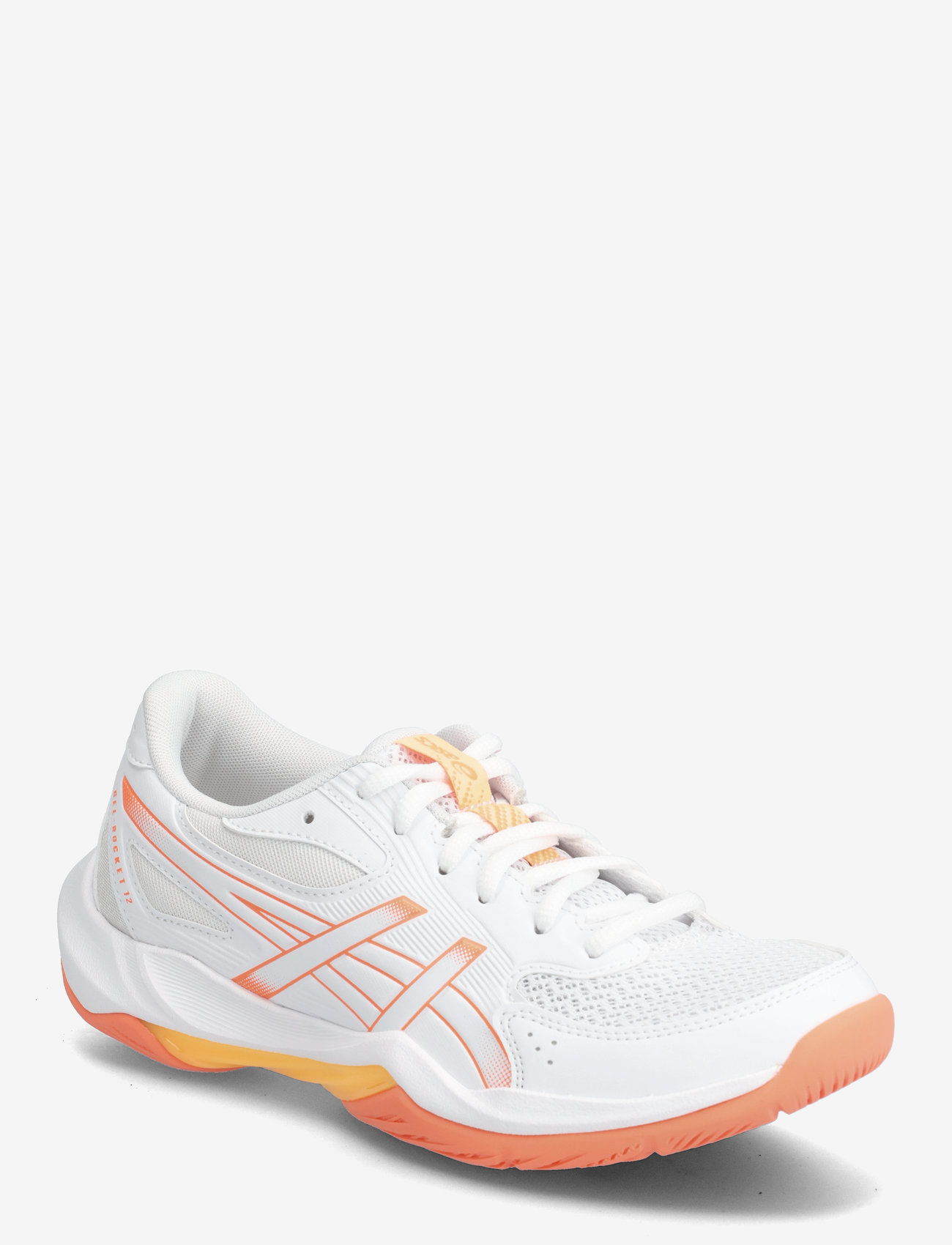 Asics - GEL-ROCKET 12 - indendørs sportssko - white/vivid coral - 0