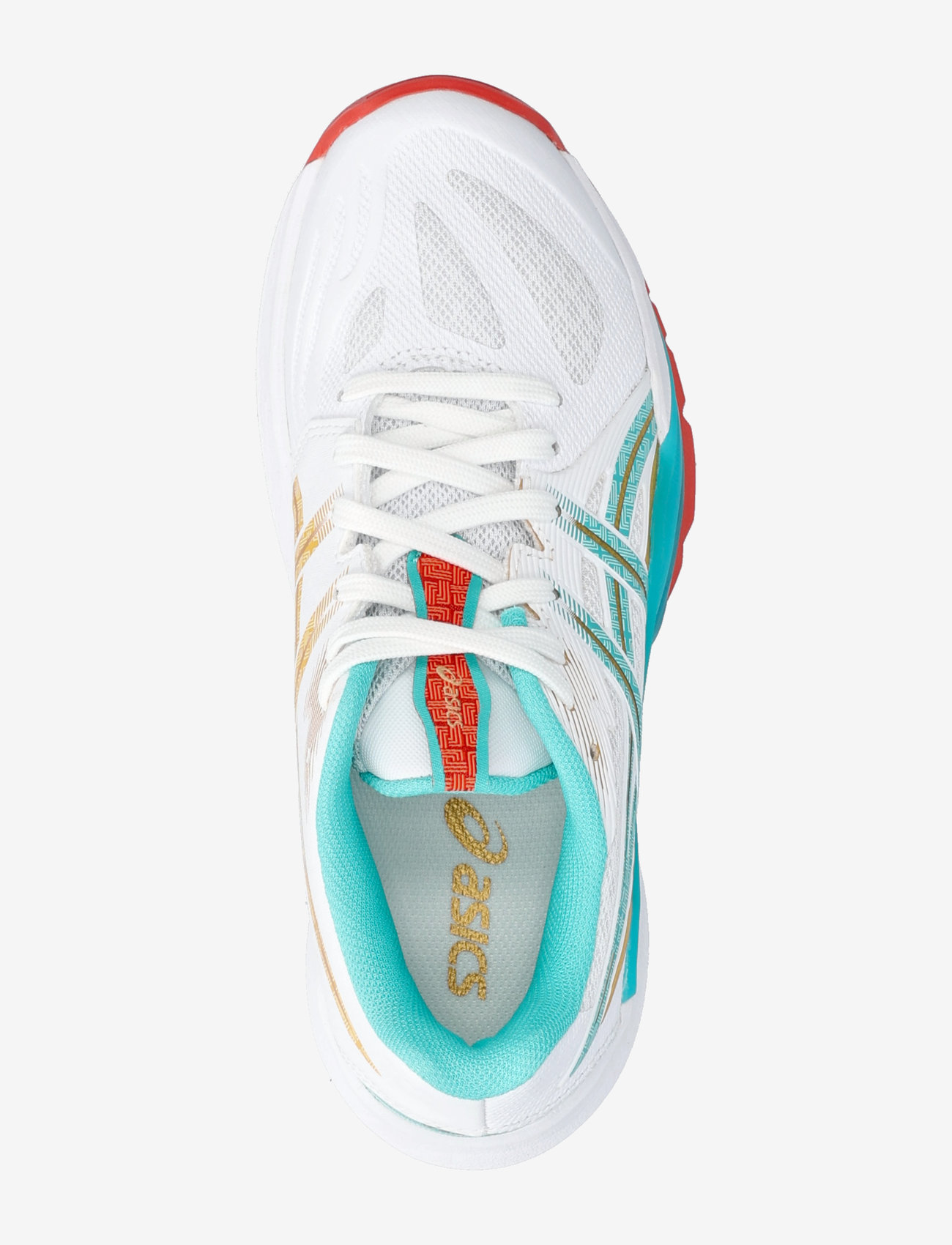 Asics - POWERBREAK FF - indoor sports shoes - white/sea glass - 3