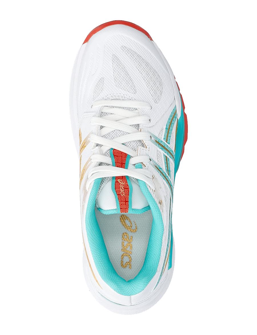 Asics - POWERBREAK FF - siseruumide spordijalatsid - white/sea glass - 3