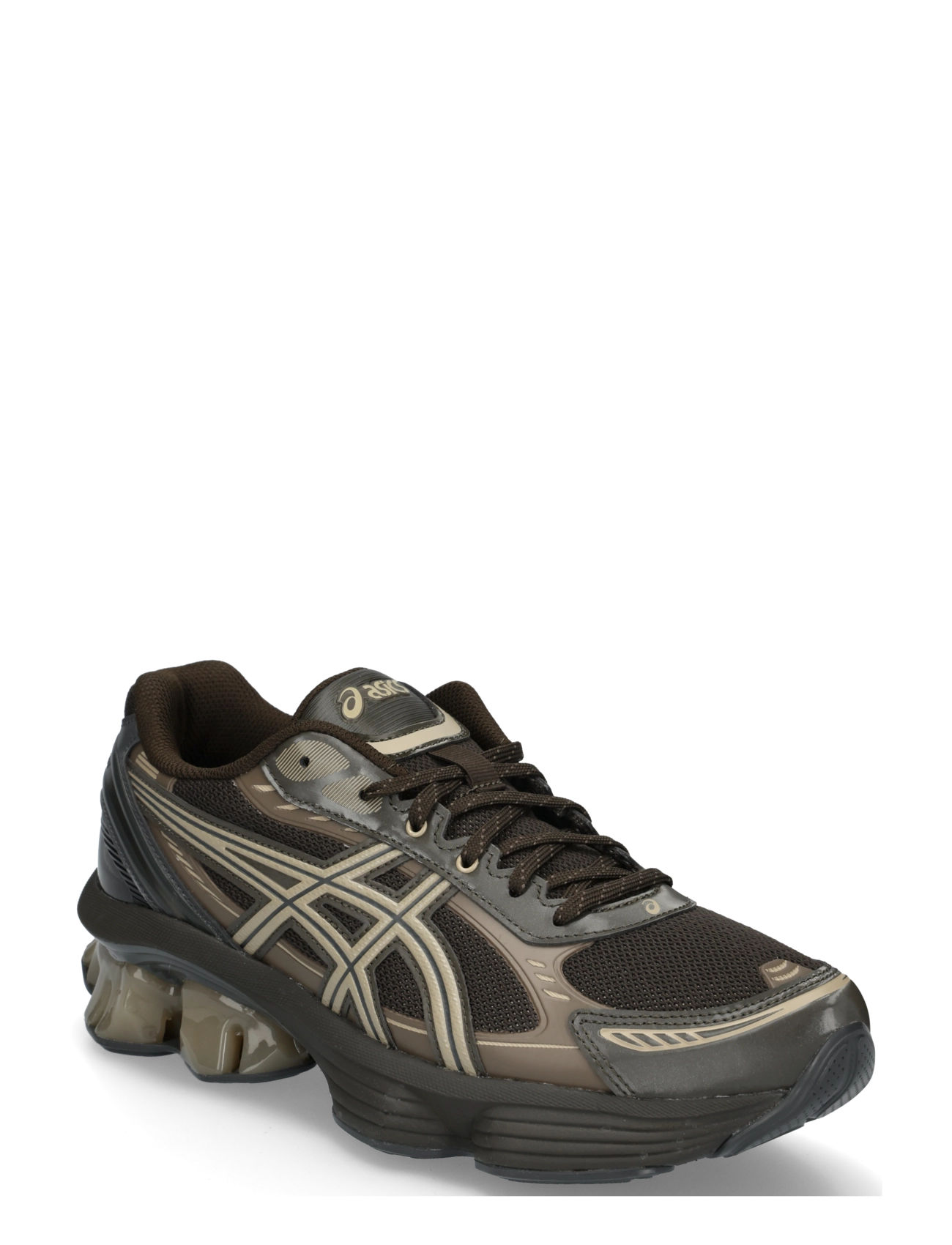 Asics GEL-KINETIC FLUENT - Schuhe - BLACK COFFEE/DRIFTWOOD / brown