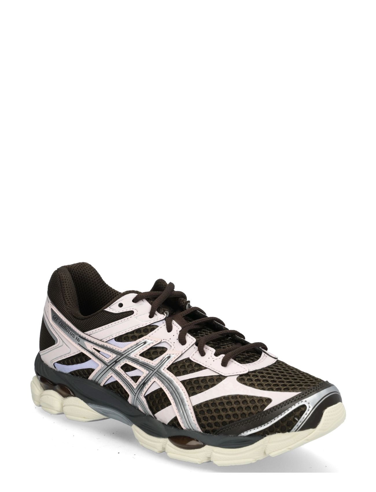 Asics GEL-CUMULUS 16 - Sport shoes - BLACK COFFEE/PURE SILVER / brown