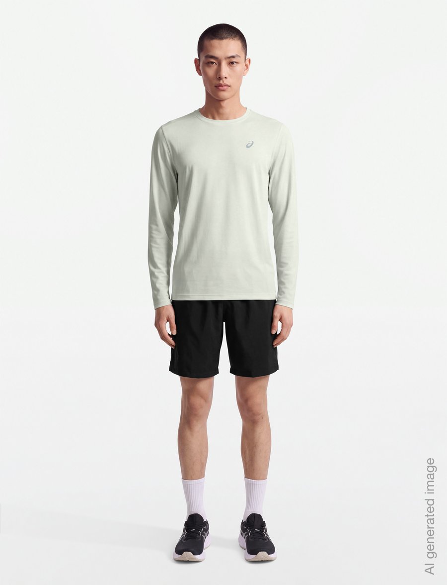Asics - ASICS CORE LS TOP - pikkade varrukatega alussärgid - cream - 0