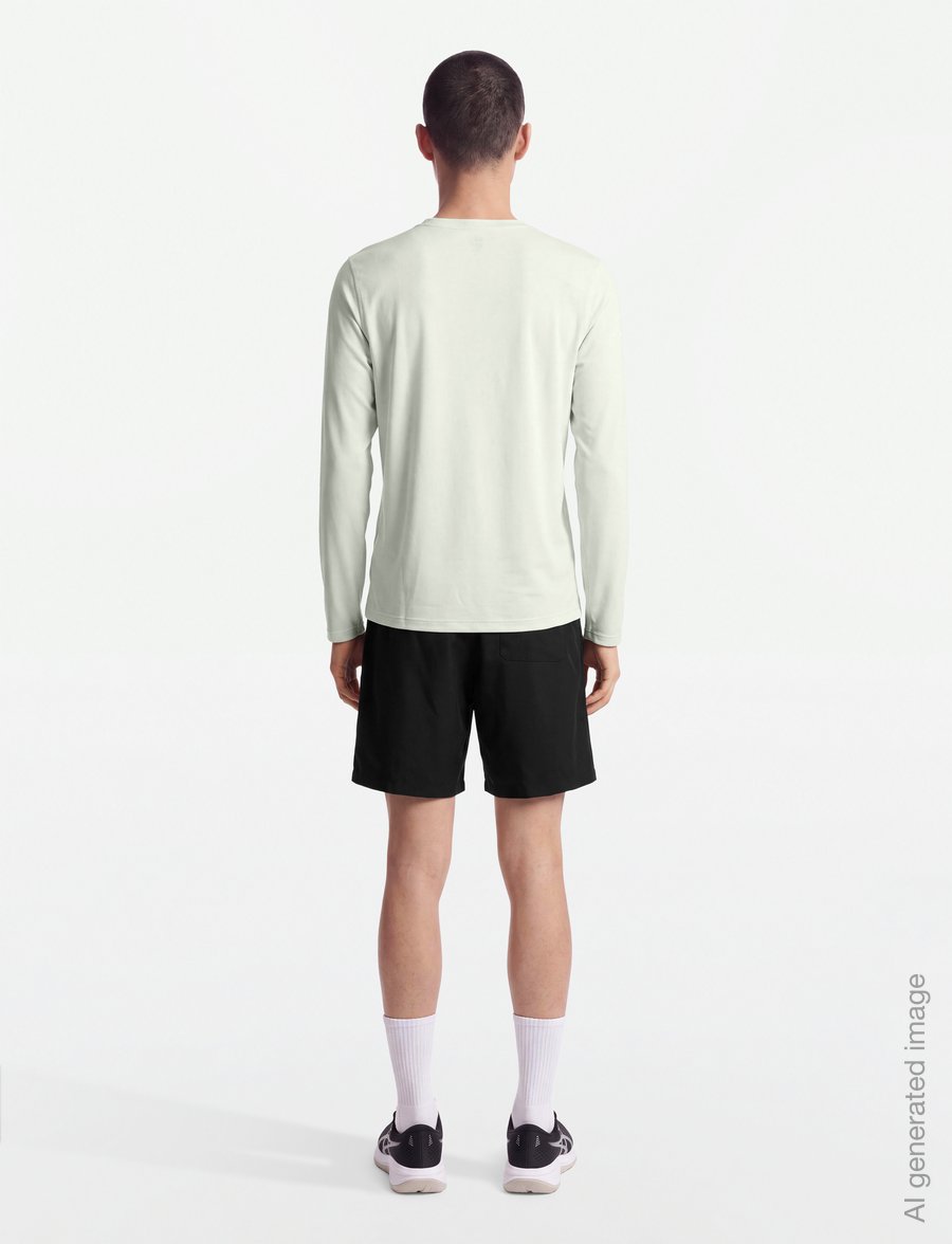 Asics - ASICS CORE LS TOP - pikkade varrukatega alussärgid - cream - 4