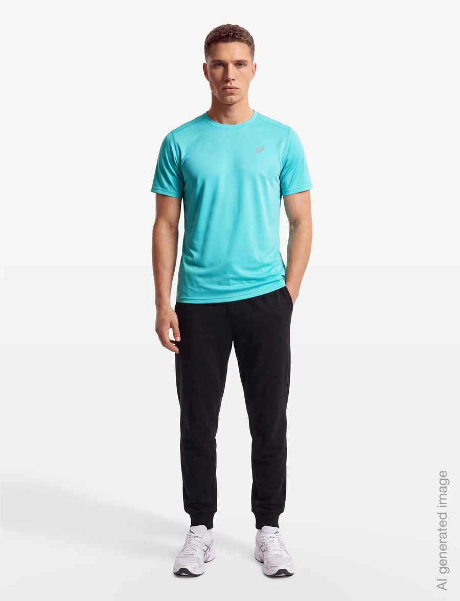 Asics - ASICS CORE SS TOP - t-särgid - energy aqua - 0