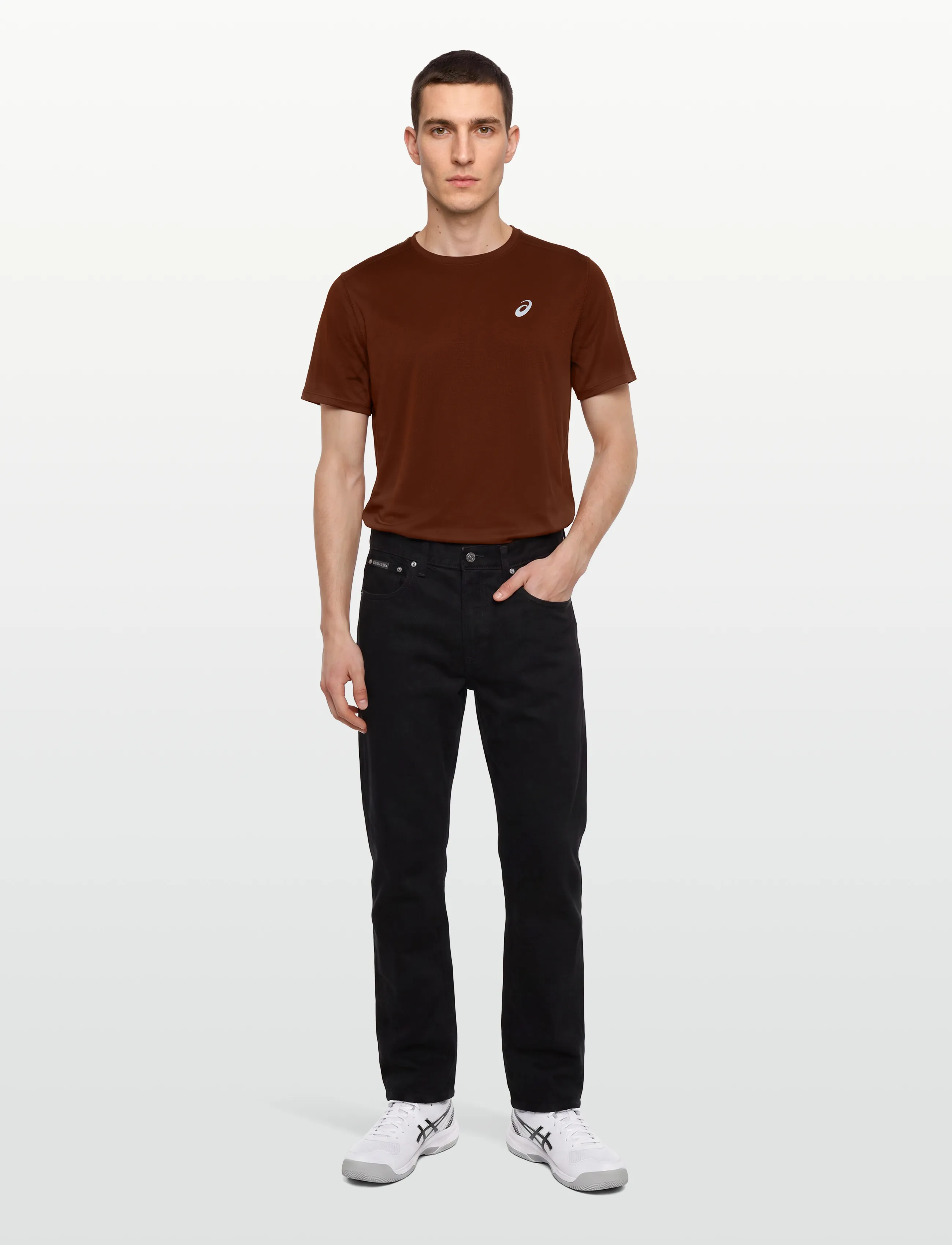 Asics - ASICS CORE SS TOP - t-shirts - singed red - 0