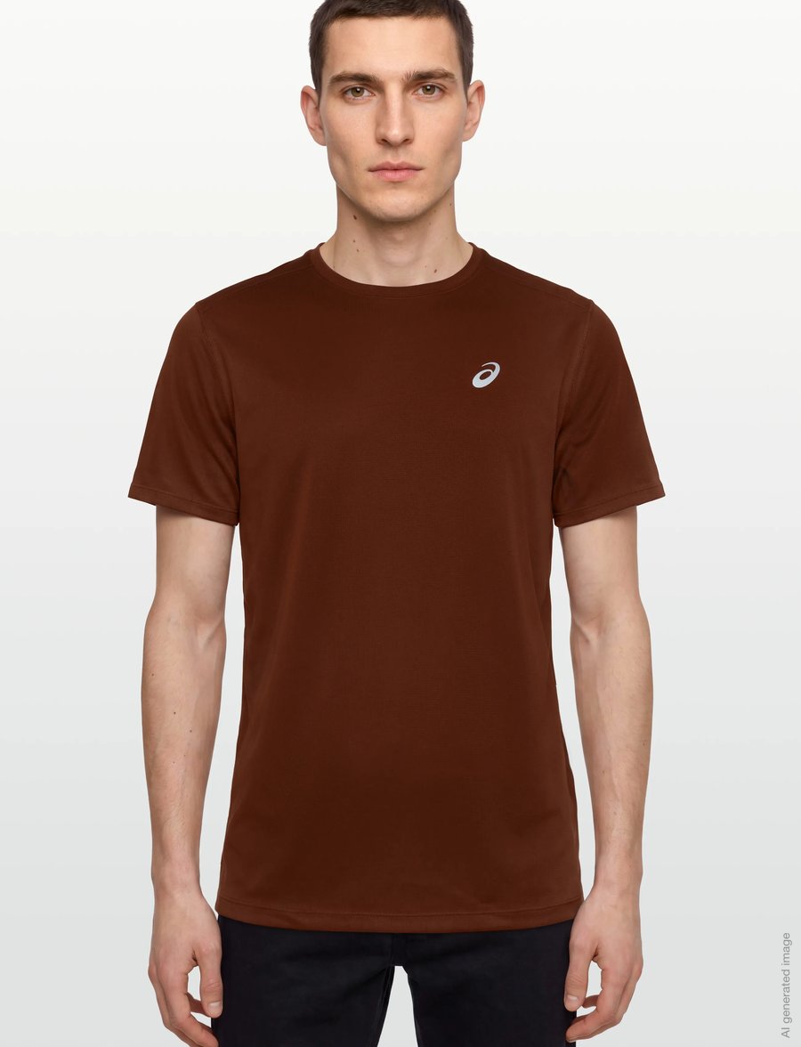Asics - ASICS CORE SS TOP - t-shirts - singed red - 3