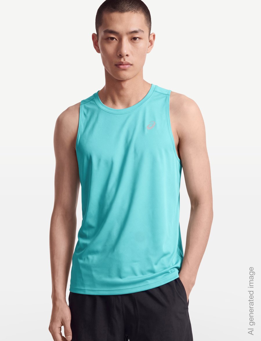 Asics - ASICS CORE SINGLET - tank tops - energy aqua - 3