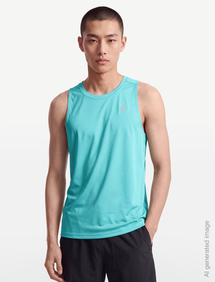 Asics - ASICS CORE SINGLET - tank tops - energy aqua - 3