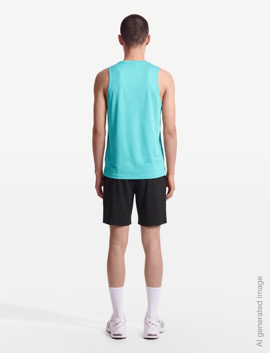 Asics - ASICS CORE SINGLET - tank tops - energy aqua - 4