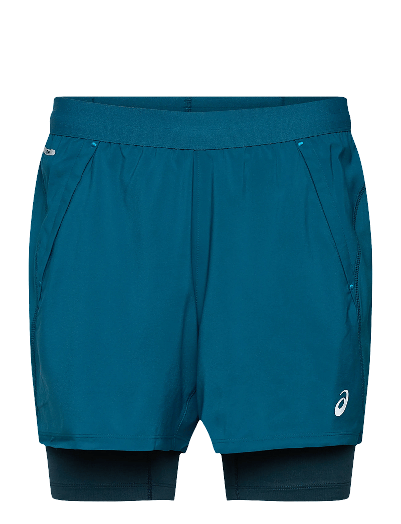 Asics - ROAD 2-N-1 5IN SHORT - szorty do biegania - tranquil teal/dark teal/yamabuki - 0