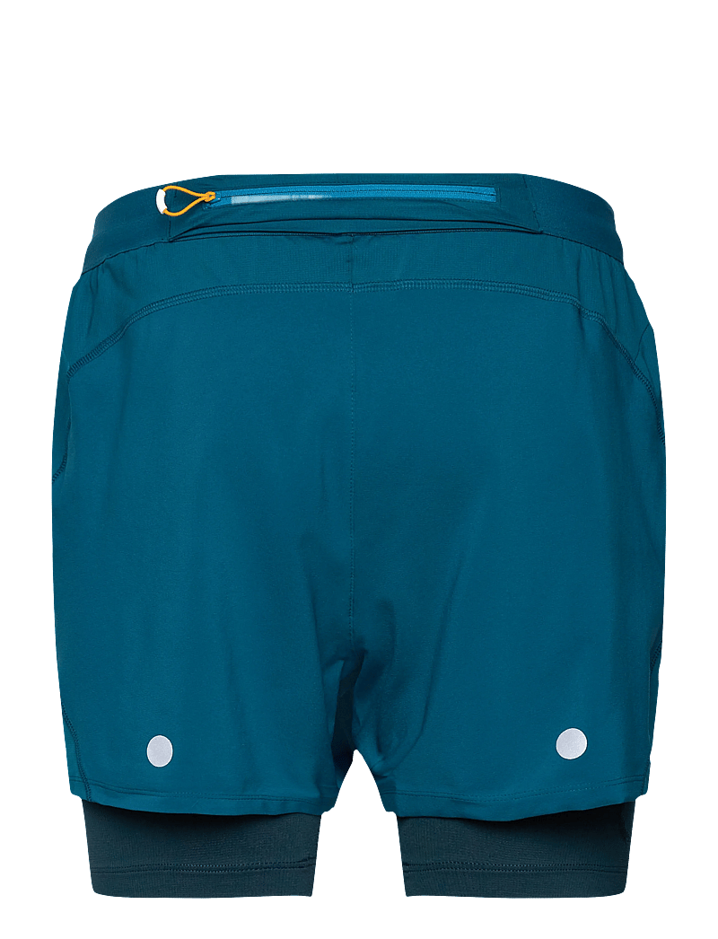 Asics - ROAD 2-N-1 5IN SHORT - laufshorts - tranquil teal/dark teal/yamabuki - 1
