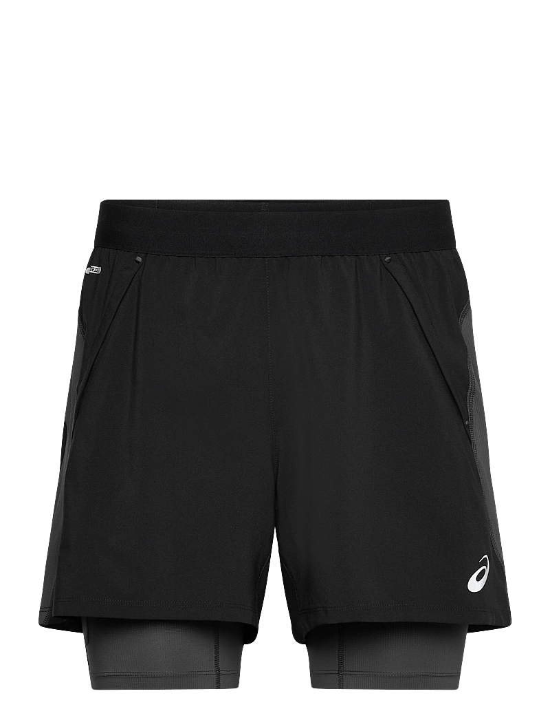 Asics - ROAD 2-N-1 5IN SHORT - running shorts - performance black/graphite grey - 0