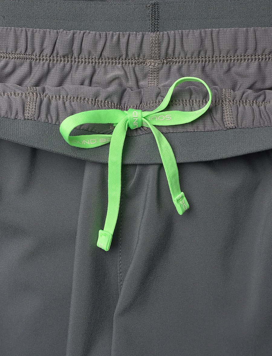 Asics - ROAD 2-N-1 5IN SHORT - laufshorts - clay grey/steel grey/illuminate green - 5