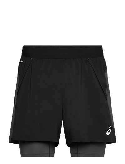 Asics ROAD 2-N-1 5IN SHORT - Püksid - PERFORMANCE BLACK / black