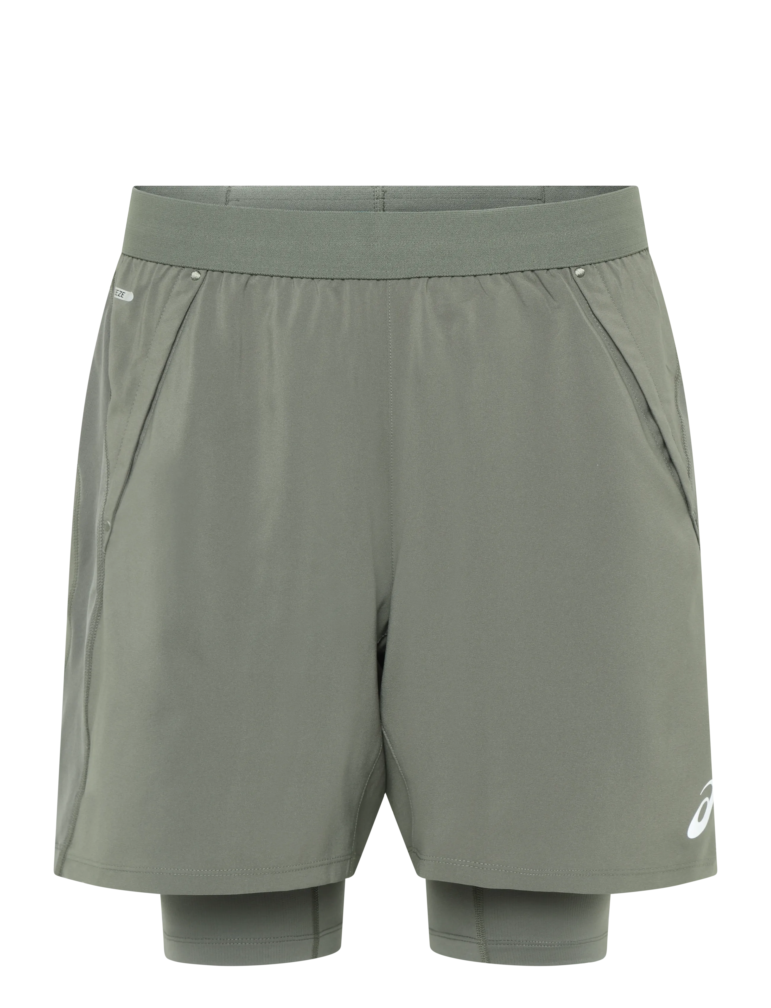 Asics Road 2-N-1 7In Short, L, Sport Shorts, Grau - Training Männerswear