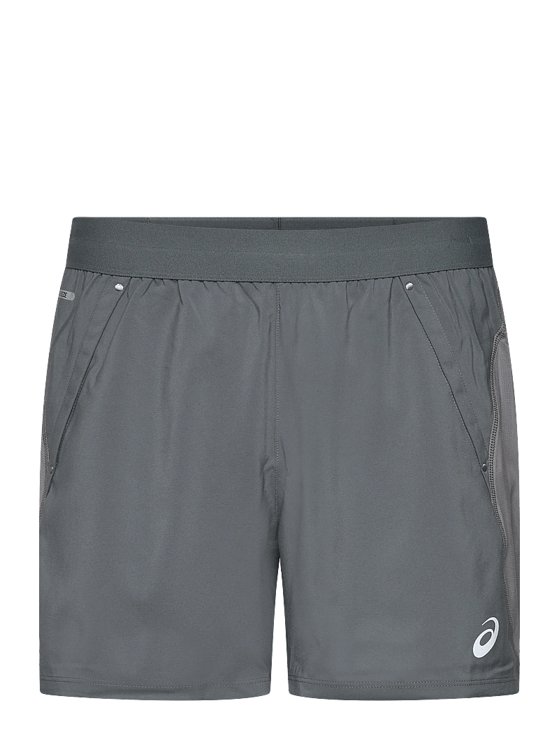 Asics - ROAD 5IN SHORT - laufshorts - clay grey/steel grey/illuminate green - 0