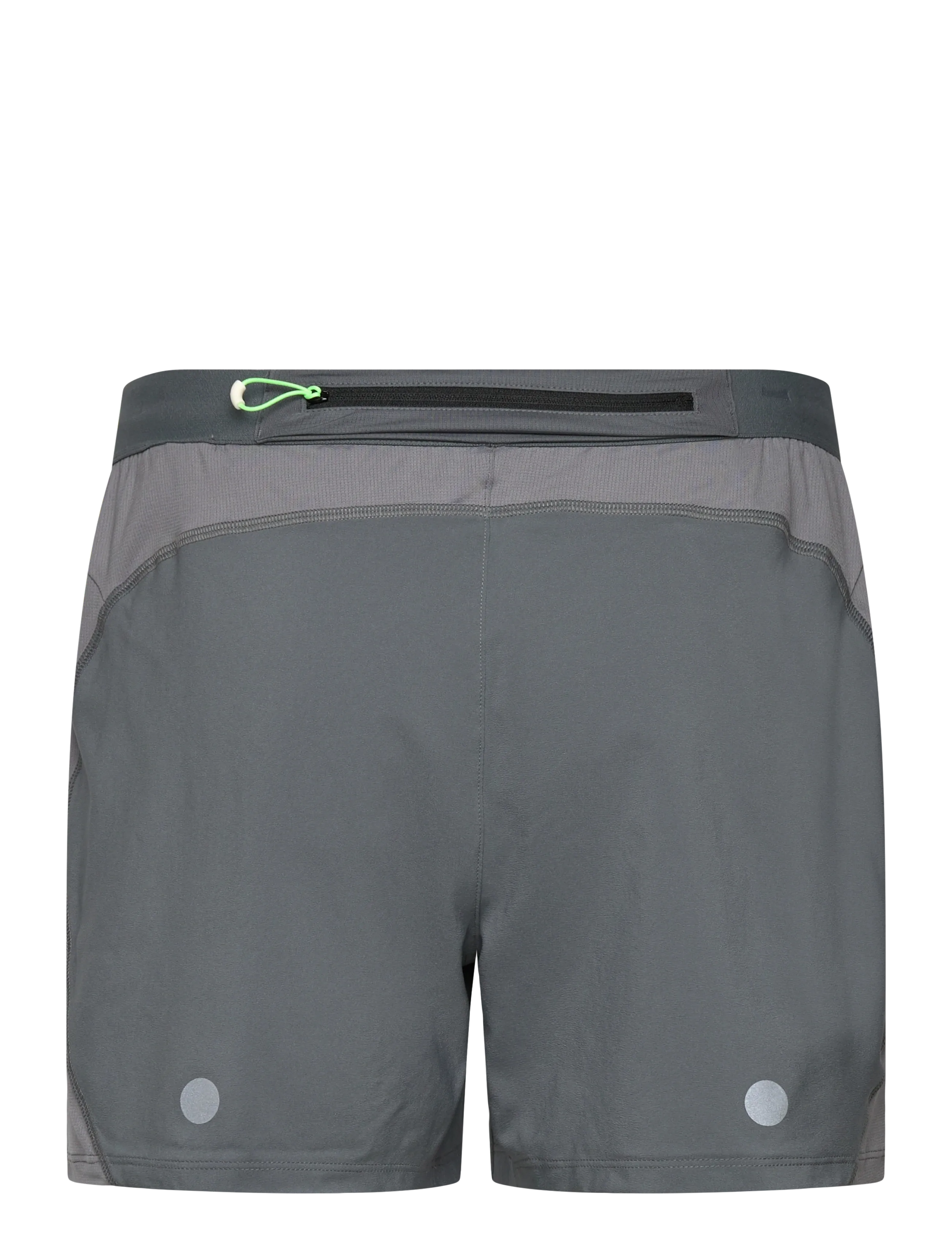 Asics - ROAD 5IN SHORT - running shorts - clay grey/steel grey/illuminate green - 1
