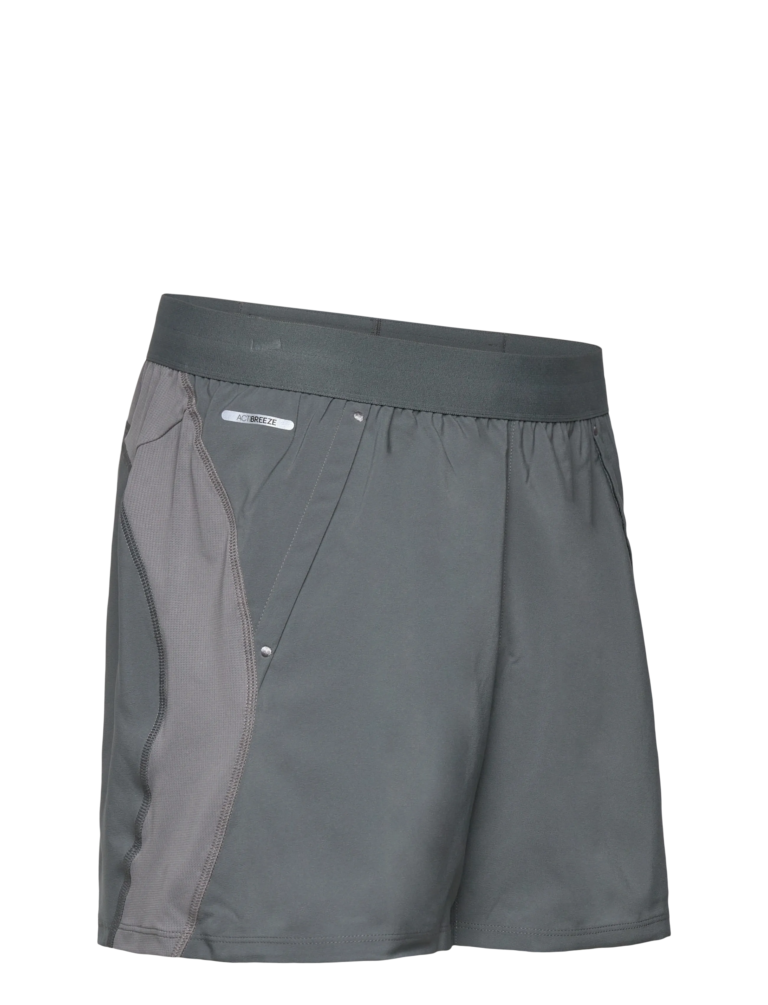 Asics - ROAD 5IN SHORT - running shorts - clay grey/steel grey/illuminate green - 2