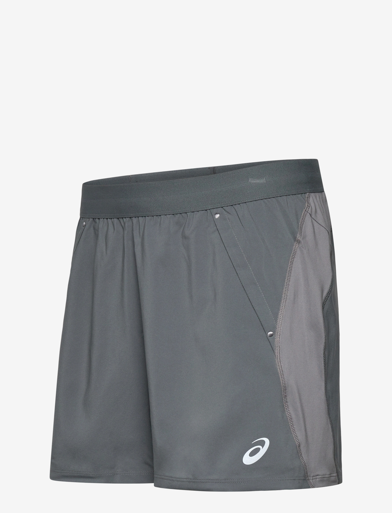 Asics - ROAD 5IN SHORT - løbeshorts - clay grey/steel grey/illuminate green - 3