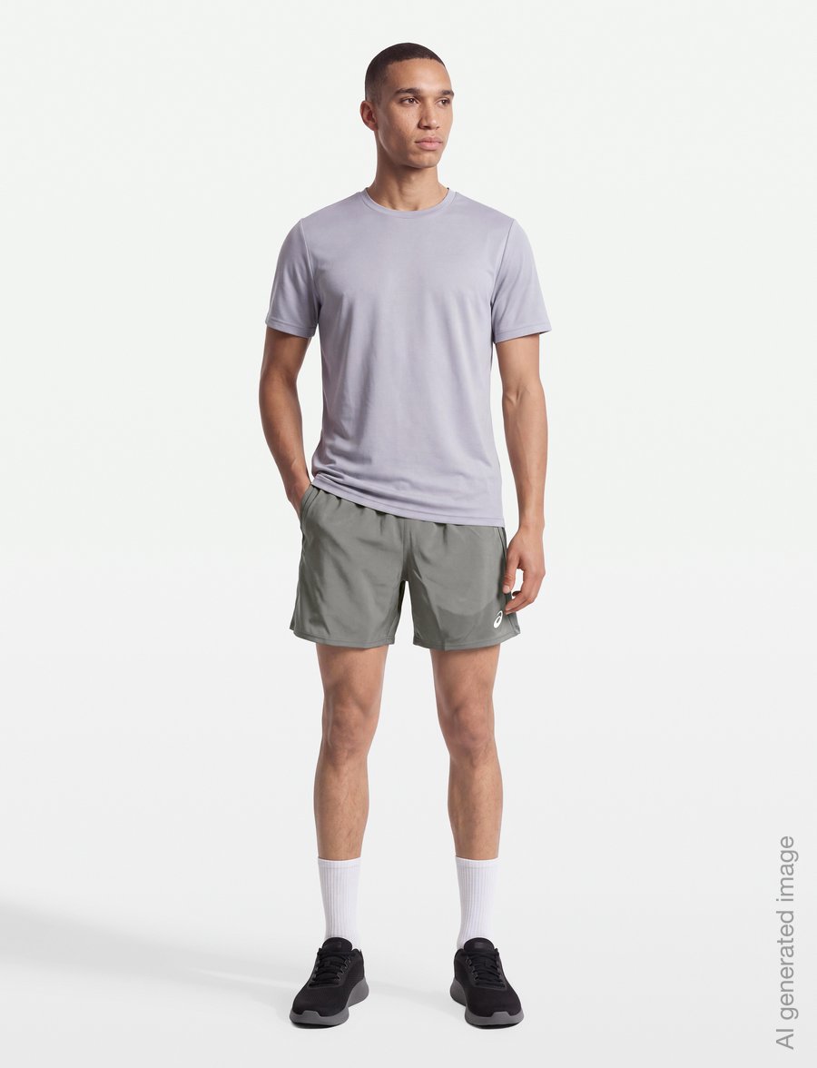 Asics - ROAD 5IN SHORT - running shorts - truffle grey - 0