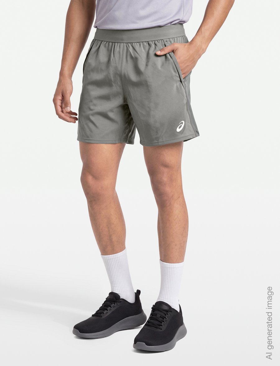 Asics - ROAD 5IN SHORT - running shorts - truffle grey - 3