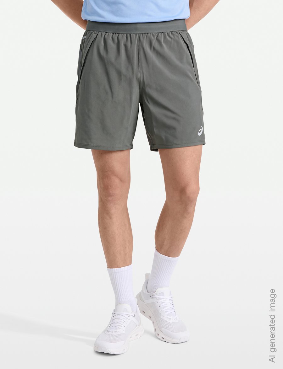 Asics - ROAD 7IN SHORT - laufshorts - truffle grey - 3