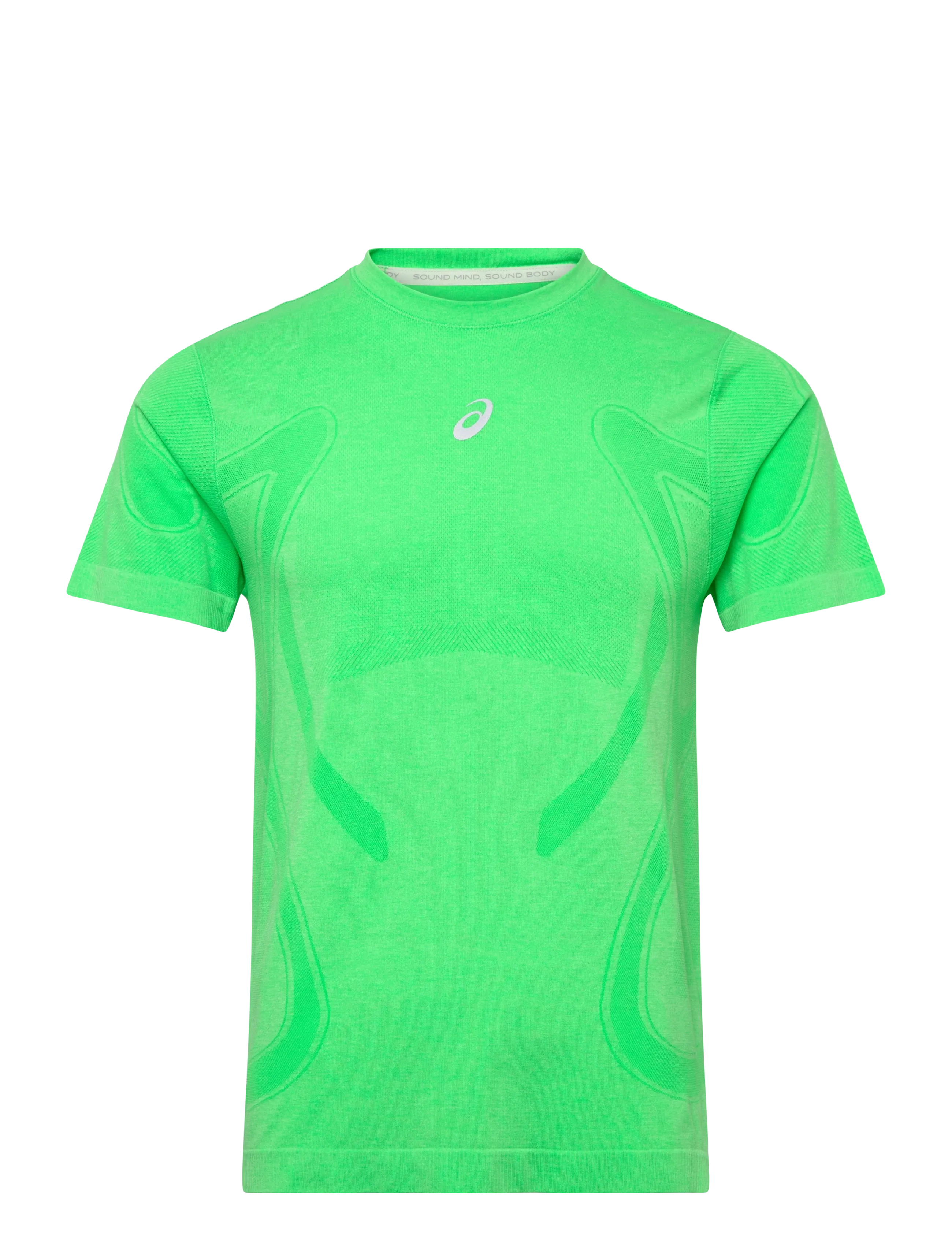 Asics Road Seamless Ss Top, XS, Sport Oberteile, Grün - T-shirts, Männerswear