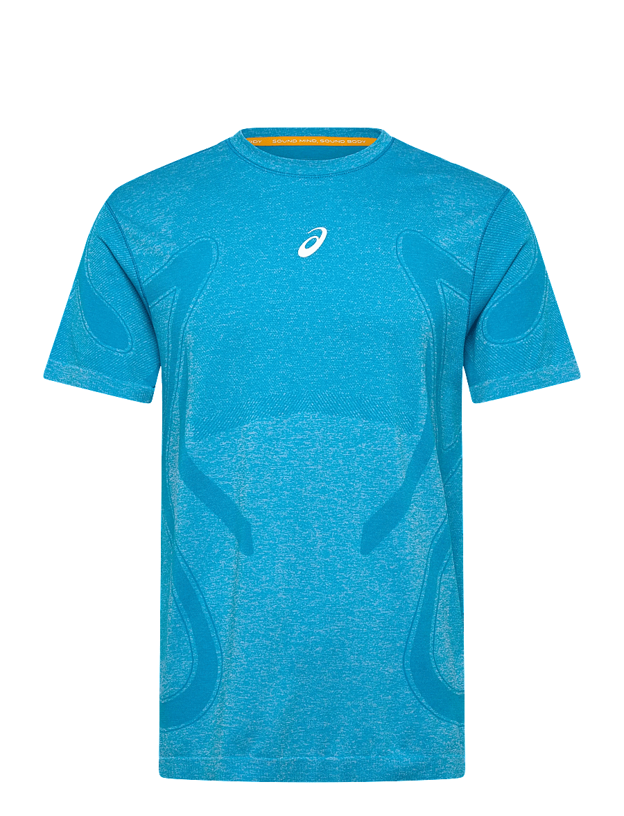 Asics - ROAD SEAMLESS SS TOP - t-skjorter - aegean blue/sky - 0