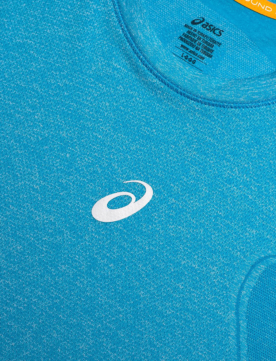 Asics - ROAD SEAMLESS SS TOP - t-skjorter - aegean blue/sky - 2