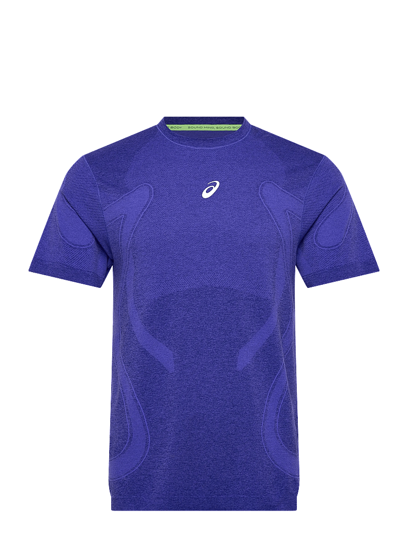 Asics - ROAD SEAMLESS SS TOP - t-shirts - cobalt burst/eggplant - 0