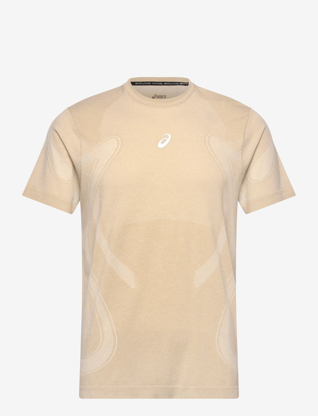 Asics - ROAD SEAMLESS SS TOP - t-shirts - cream - 0