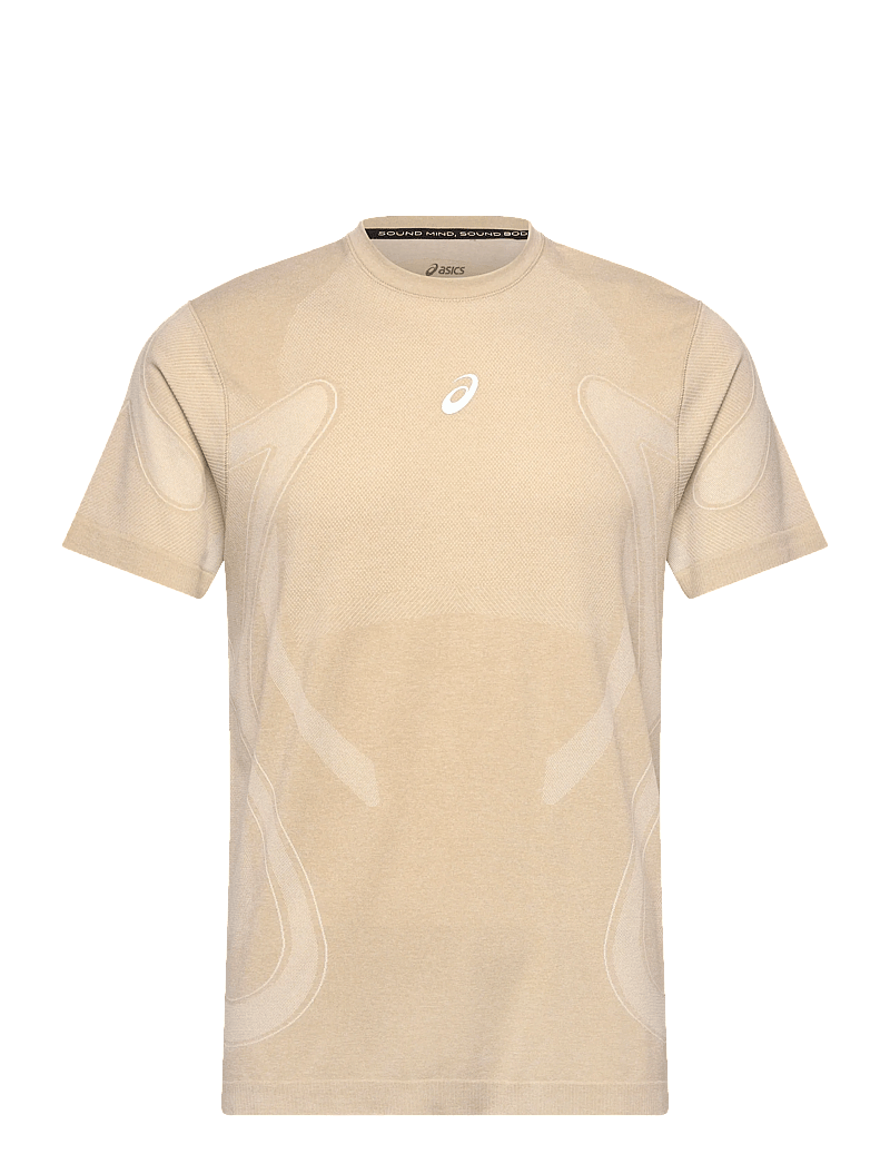 Asics - ROAD SEAMLESS SS TOP - t-shirts - cream - 0