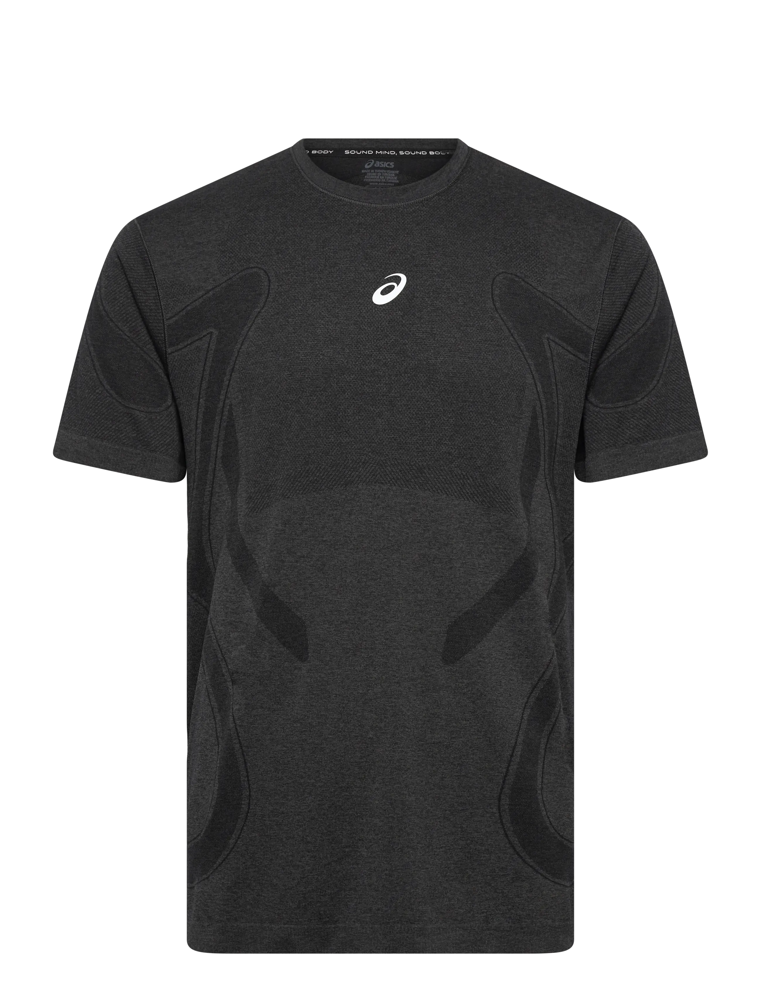 Asics Road Seamless Ss Top, L, Black, Sport Overdele > Sport T-shirts, Herre
