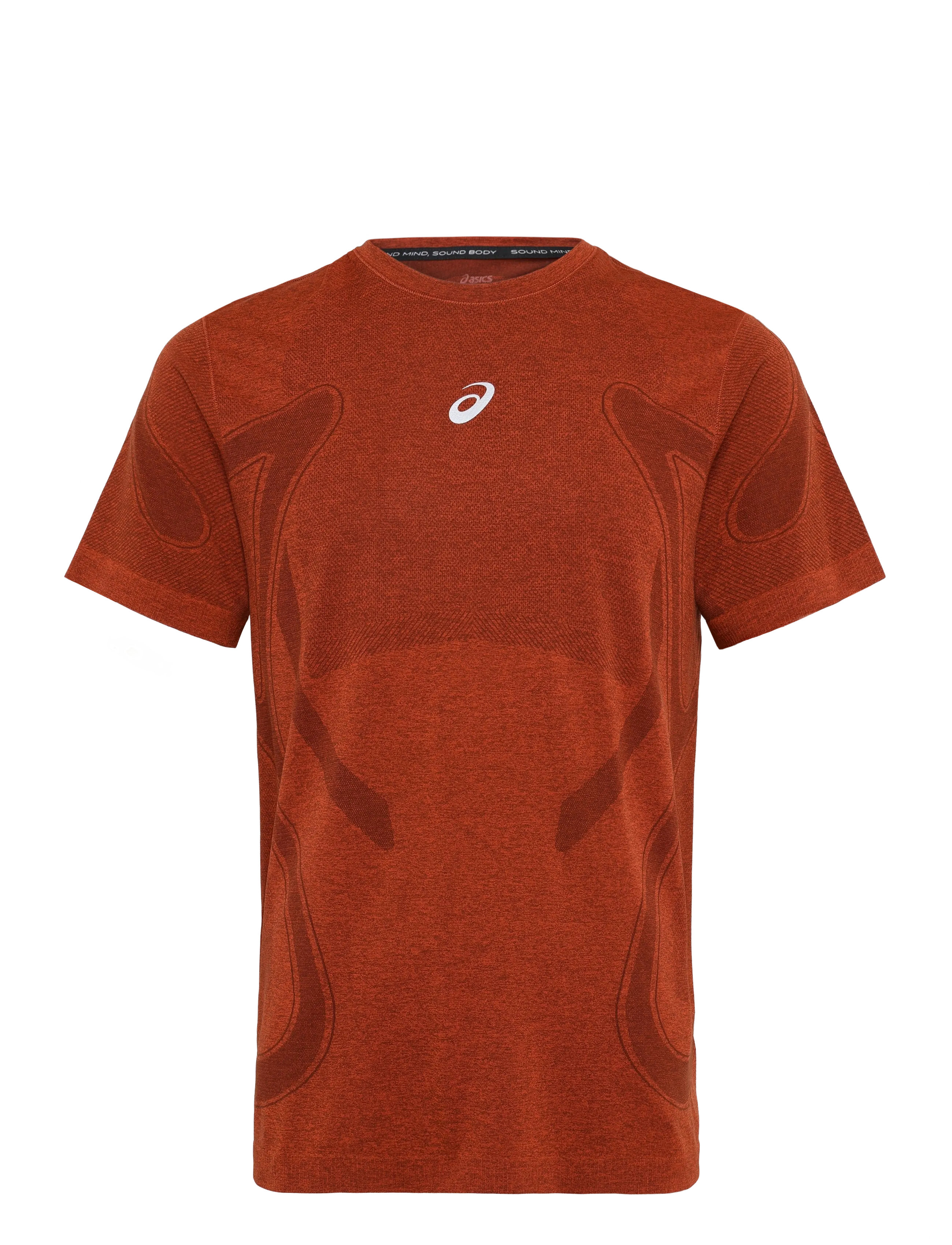 Asics Road Seamless Ss Top, Mænd, Sømløs Kortærmet Top, Rød, Str: XXL