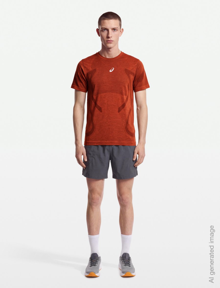 Asics - ROAD SEAMLESS SS TOP - t-shirts - singed red - 0
