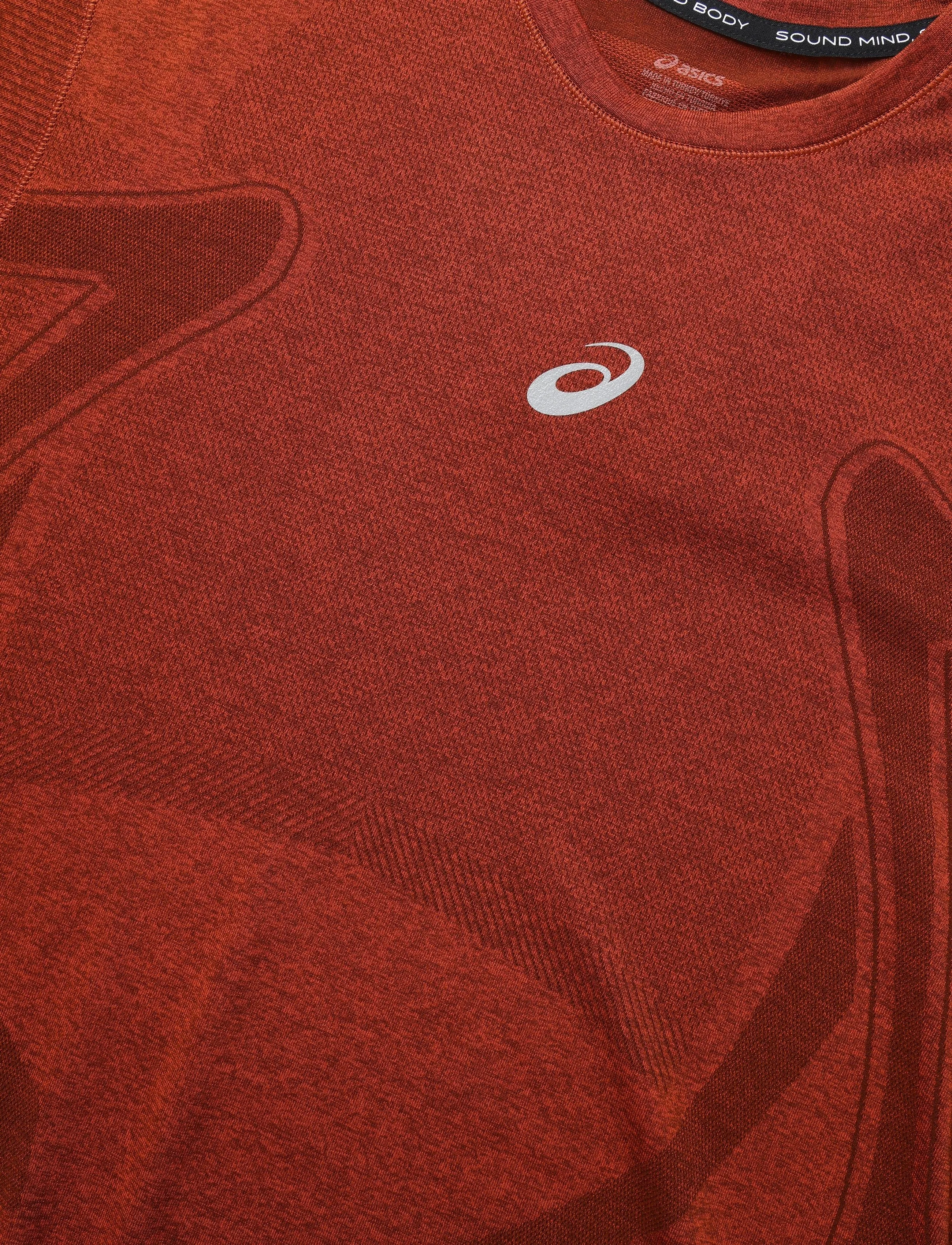 Asics - ROAD SEAMLESS SS TOP - t-shirts - singed red - 2