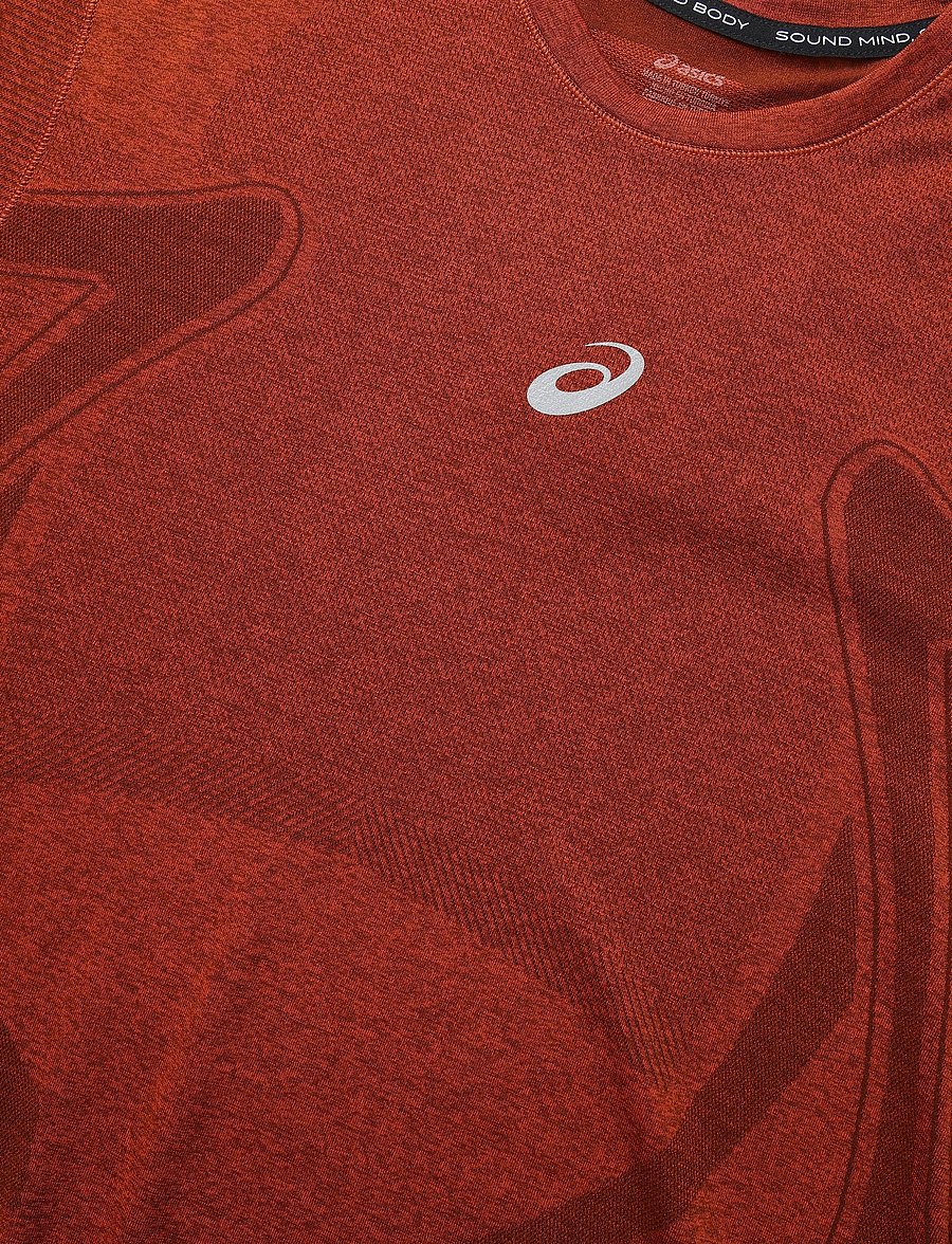 Asics - ROAD SEAMLESS SS TOP - t-shirts - singed red - 2