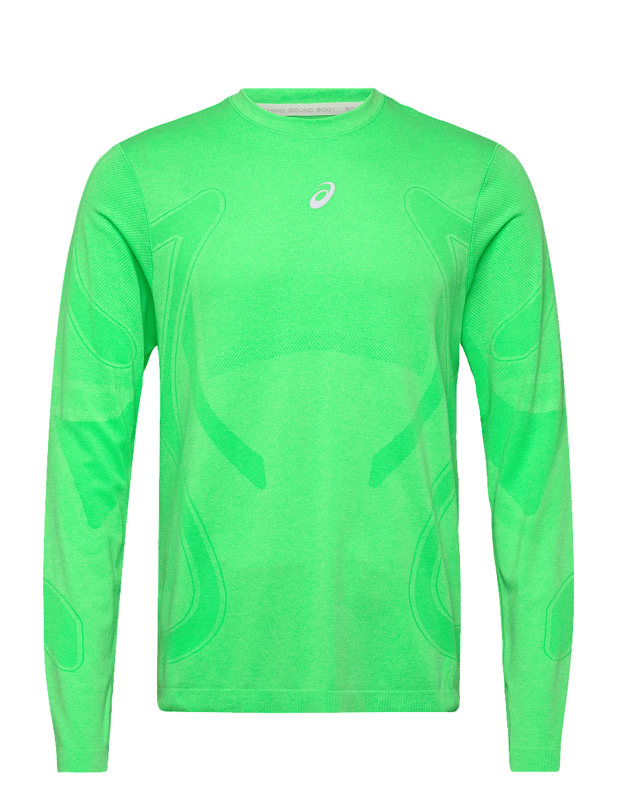 Asics - ROAD SEAMLESS LS TOP - longsleeved tops - vital green/illuminate green - 0